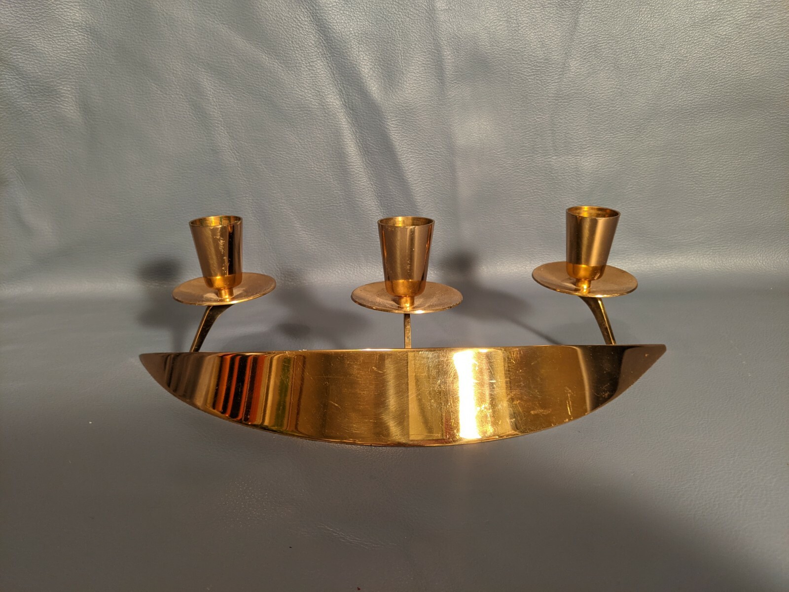 Metal Arts Co. Rochester NY Ronald Pearson John Prip Solid Brass Candle