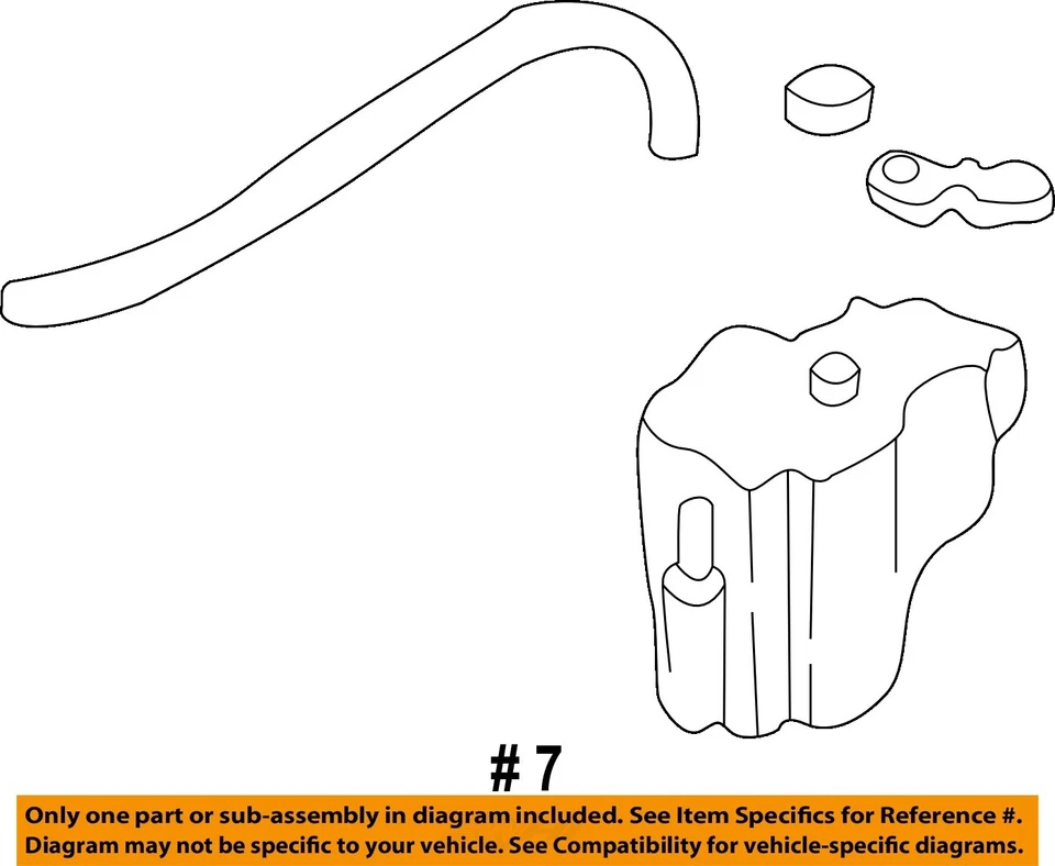 Used Engine Coolant Reservoir fits: 2005 Nissan Maxima  Grade A — 第 4/4 张图片