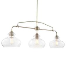 Kira home Harlow 38" Modern Industrial Farmhouse/Schoolhouse 3-Light Island Ligh