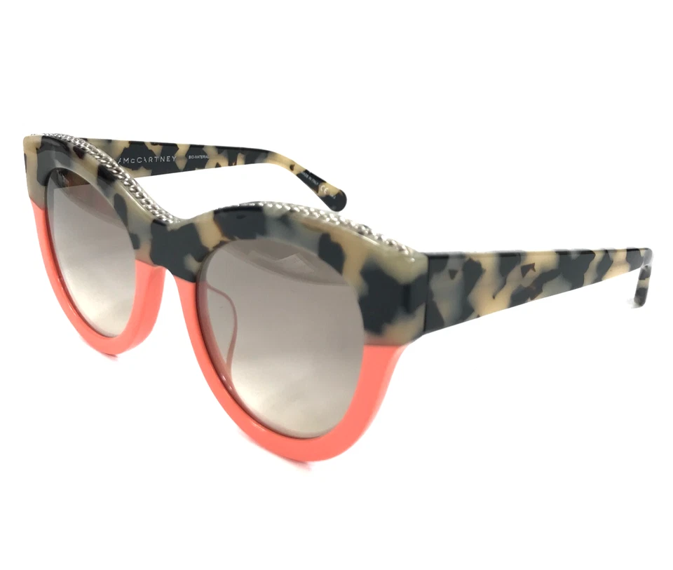 Gafas de sol Stella McCartney SC0018SA 002 gris habana rosa ajuste asiático lentes grises Foto 4 de 4