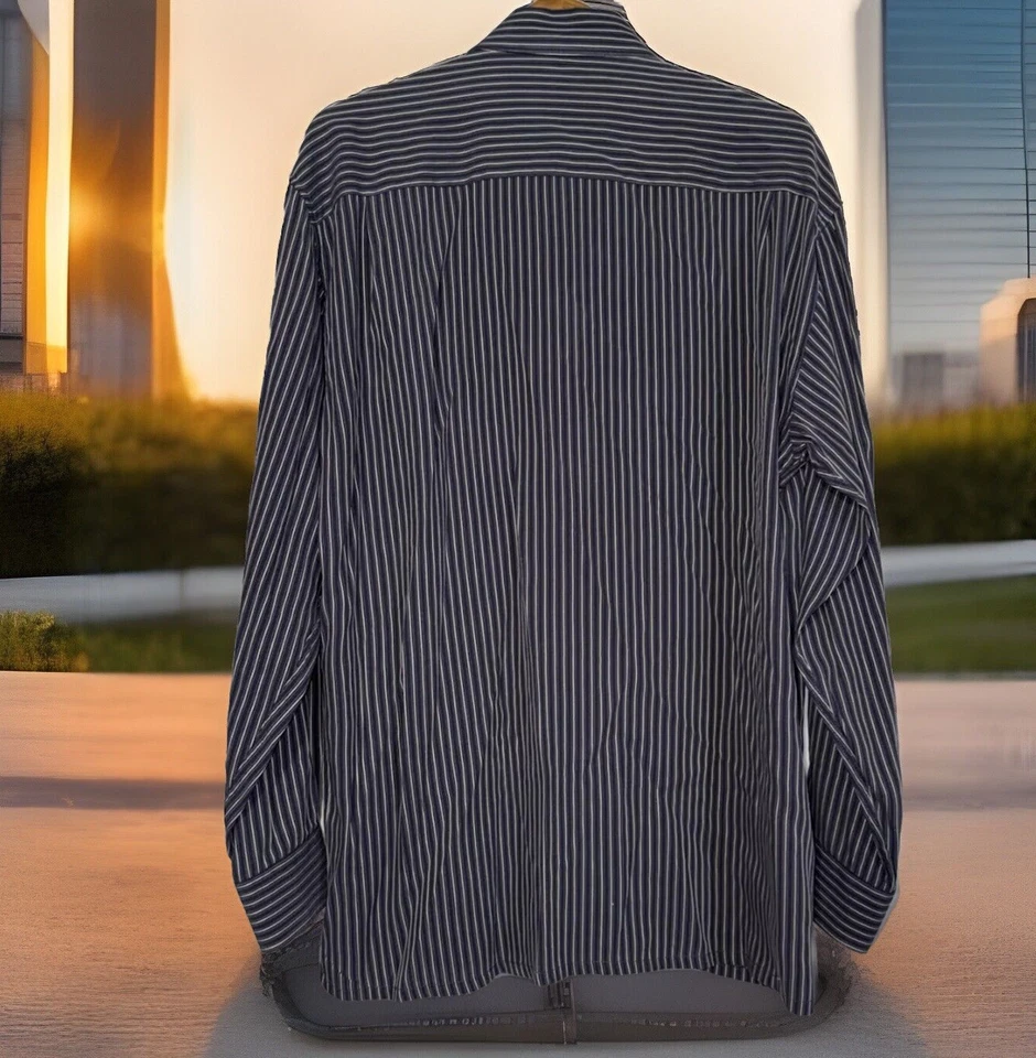 2 Bugatchi Uomo Button Down Striped Dress Shirts Multi Colors Men's Size Large - Image 4 of 4