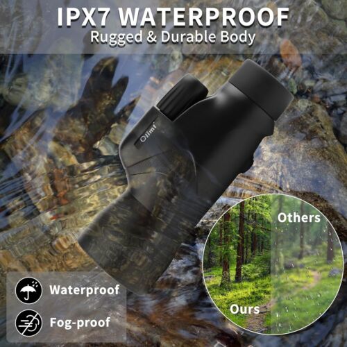 Olimt 12.6x50 Handheld Monocular ED Lenses, 18mm BAK4 Prisms, Phase Coating - Picture 6 of 23