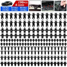 190Pcs Car Body Fastener Plastic Trim Clips Push Rivets Panel Fender Retainer US