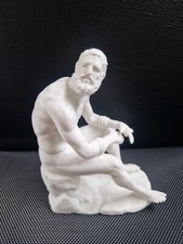 Boxer at Rest Sculpture - Hellenistic Greek Art Replica, Ancient Athlete Statue 