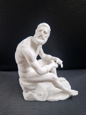 Boxer in Ruhe Skulptur - Hellenistische griechische Kunst Replik, antike Sportler Statue 