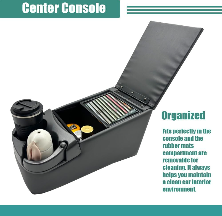 39223 Universal Truck Bench Seat Center Console Charcoal Color eBay