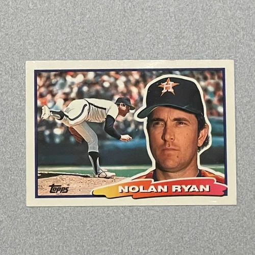 1988 Topps Big Baseball Card #29 Nolan Ryan Houston Astros Excellent