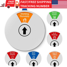 6 Options Office Door Sign Do Not Disturb Door Sign Out Of Office Knock Meeting