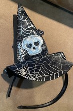 HALLOWEEN WITCH HAT HEADBAND SHIMMERING WEB DESIGN CUTE ACCESSORY