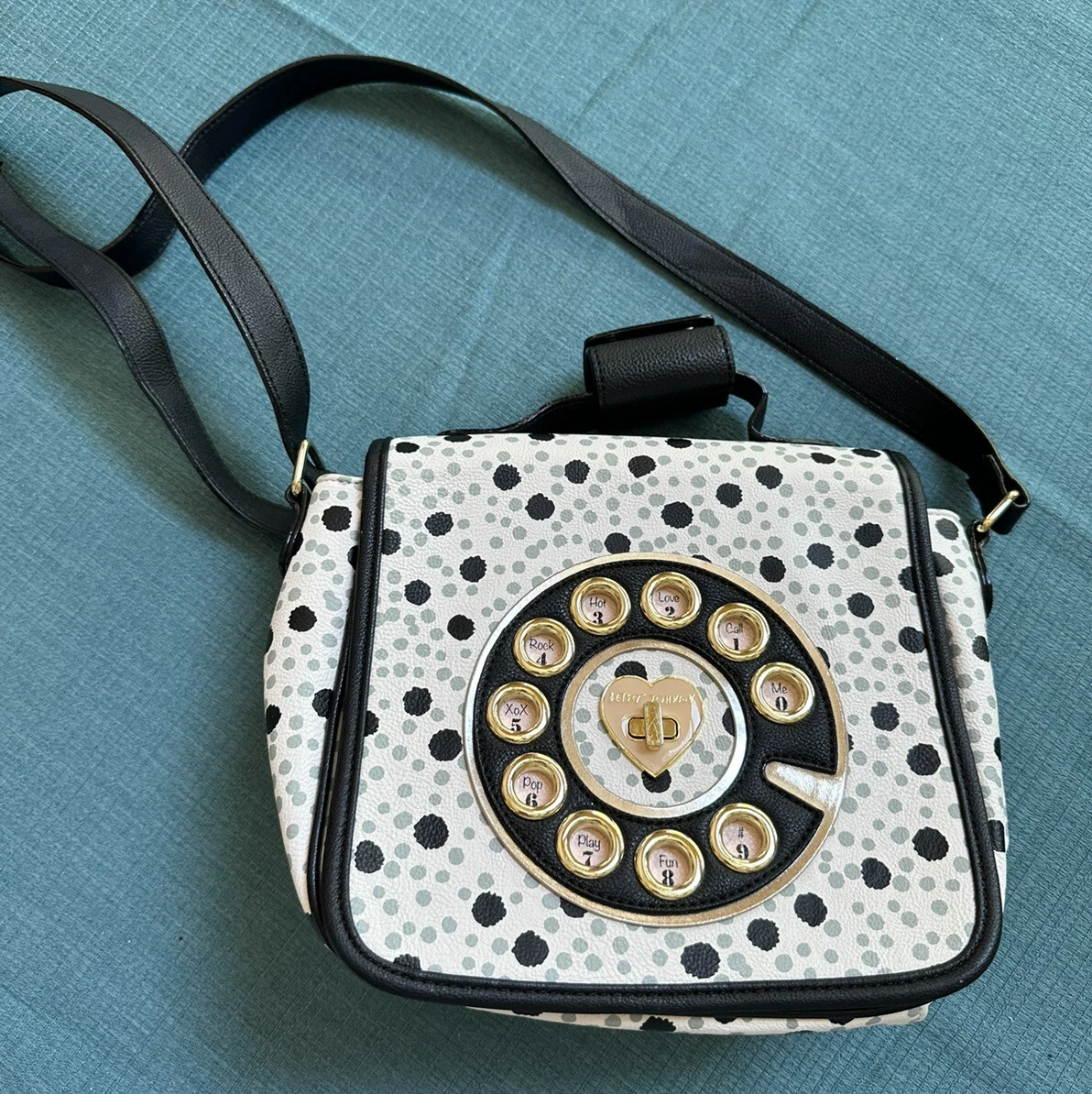 Betsey Johnson | Bags | Betsey Johnson Telephone Pocketbook Phone Purse  Bright Pinkaccents New Bag | Poshmark