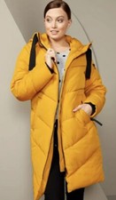 Amber Chevron Padded Longline Coat Size 14