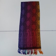 Pashmina Scarf Multicoloured Tasseled