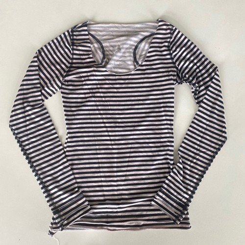 LULULEMON LONG SLEEVE BLACK WHITE LONG 