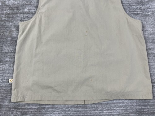 Traveler Gear Cherokee Vest Mens Extra Large Beige Full Zip Multiple Pockets - Picture 8 of 9