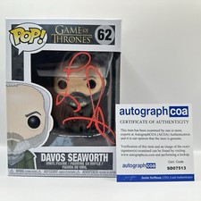 Liam Cunningham Game Of Thrones AUTOGRAPH Davos Seaworth  Signed Funko Pop ACOA