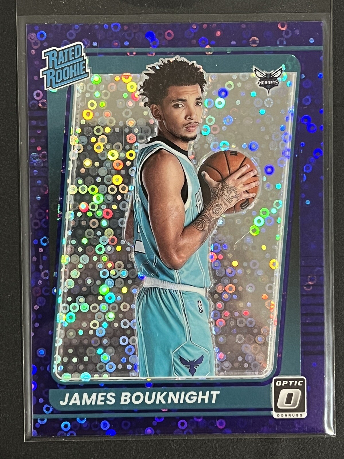 2021-22 Optic Fast Break James Bouknight Purple /95 Rated Rookie RC #151 Hornets