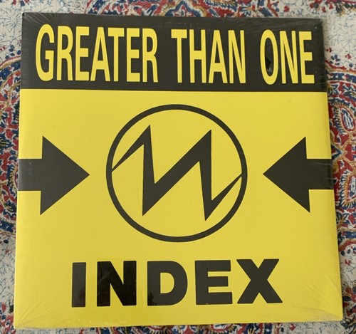 GREATER THAN ONE 12" EP INDEX US Vinyl versiegelt neu 4 Tracks Wax Trax 1991 Techno