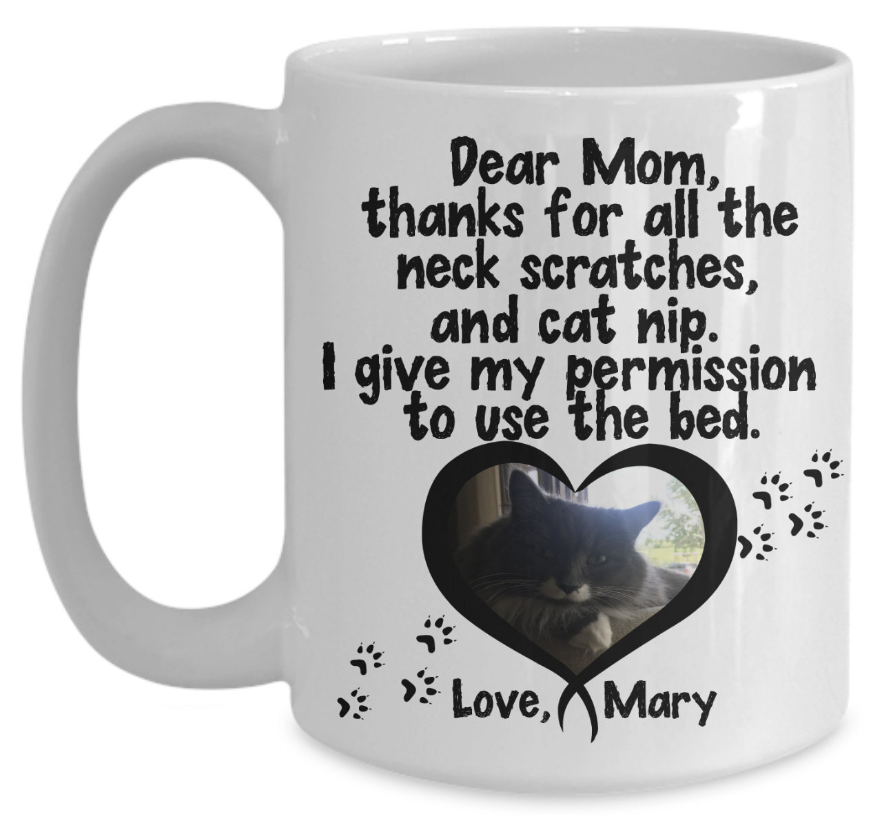 Personalized Cat Mug Cat Lover Gift Men Crazy Cat Lady Pet Coffee Mug Photo Mug