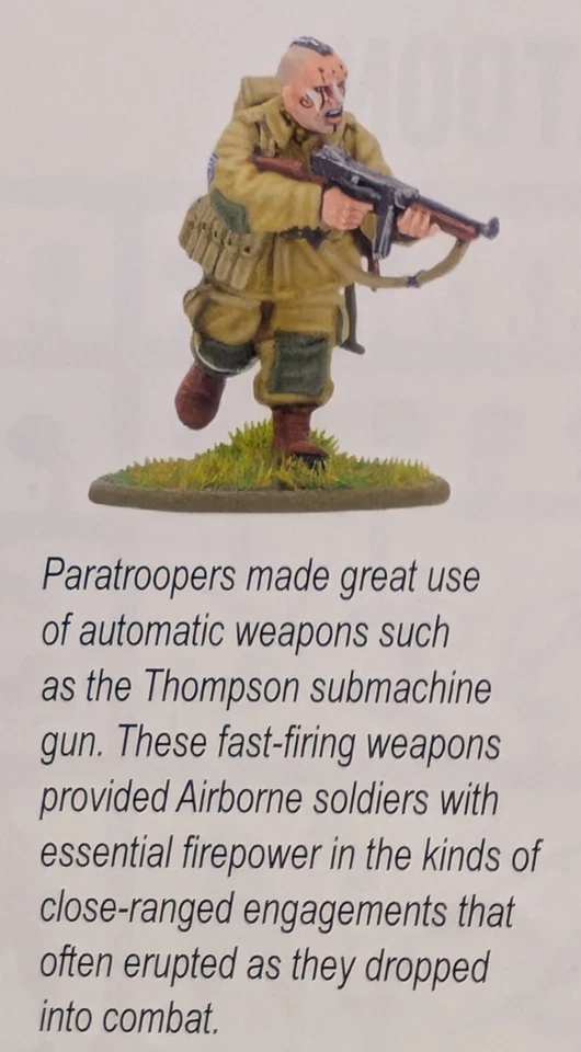 US Airborne (D-Day) Sprue, Bolt Action, 28 мм Вторая мировая война Пластиковая Мультипоза, Warlord - Изображение 3 из 4