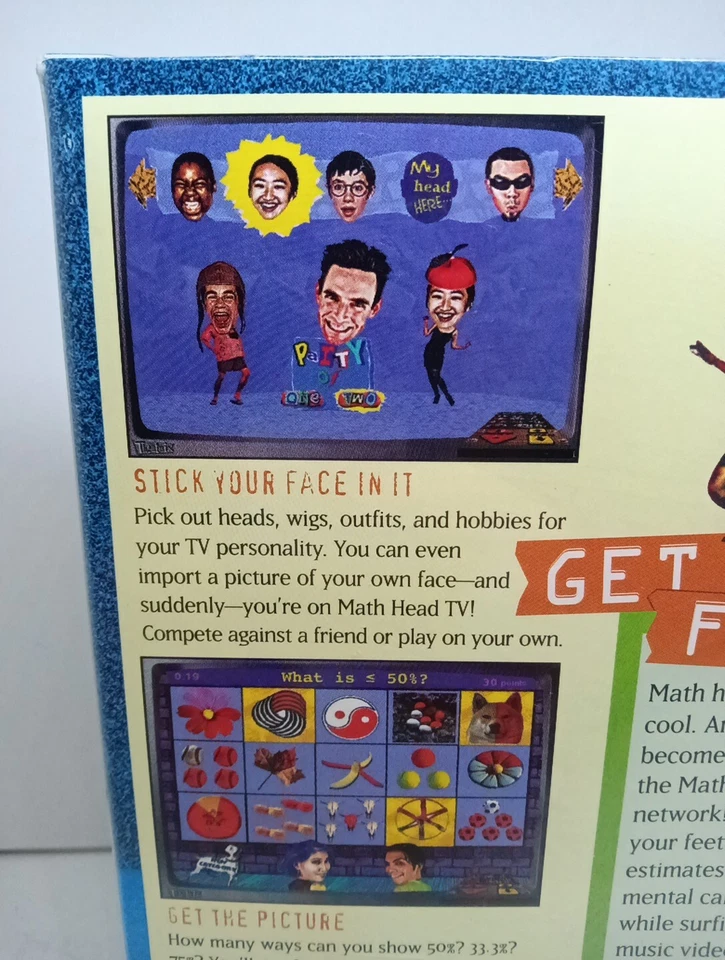 Math Heads By Theatrix PC MAC CD-ROM Ages 10-14 Vintage New - Image 3 of 4