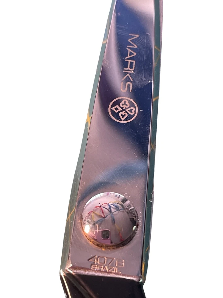 VTG Marks Mundial Pinking Shears Scissors Sewing 7.5" Made In Brazil 407B - Image 4 of 4