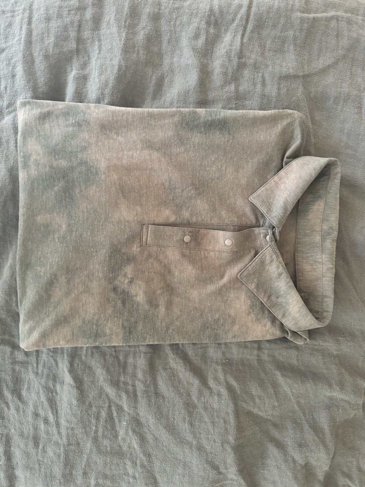 Lululemon Evolution Polo Medium Dark Gray Acid Wa… - image 2