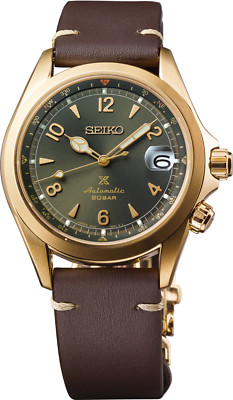 *BRAND NEW* Seiko Prospex Alpinist Green Dial Gold-tone Case Men's Watch SPB210