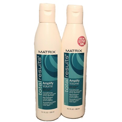 Matrix Conditioner Total Results Amplify Volume 10.1 FL OZ Lot Of 2 Full Boost 