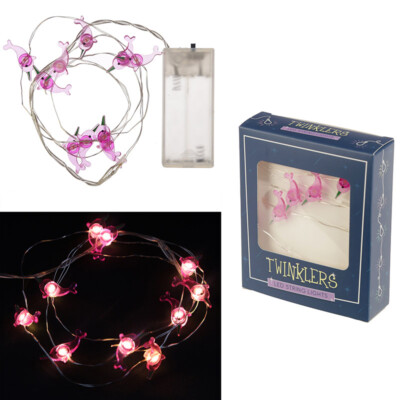 Pink Wal LED Lichterkette,pink whale LED fairy lights,ballena rosa luces de hada