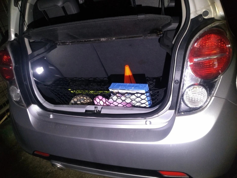 Red de carga organizadora estilo sobre maletero trasero para Chevrolet Spark 2011-2022 nueva Foto 2 de 4