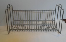 CD Ständer Ikea freistehend Metall silberfarben 20 CDs stapelbar Vintage