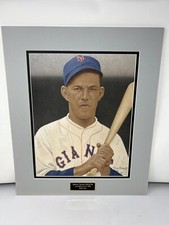 Mel Ott Original Jim Bliss Baseball Hand Drawn Art Sketch Matted