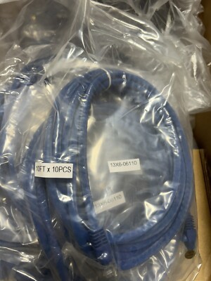 10 Ft (10) Pack Blue Patch Cables