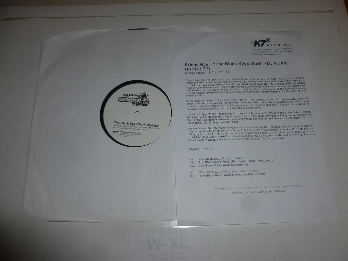 ERLEND OYE - The Black Keys Work (DJ KIcks) - French 2-Track 12" Vinyl  Single | eBay