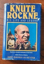 KNUTE ROCKNE: HIS LIFE AND LEGEND signed Lujack 