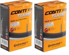 2 PACK | Continental Race Inner Tubes - 700 x 25 - 32mm | 42mm Presta Valve