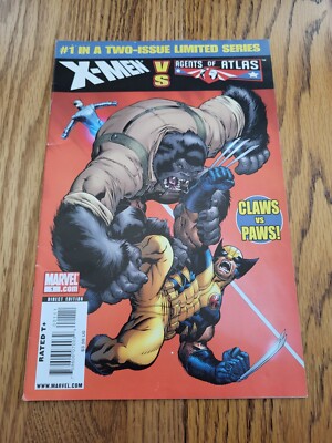 Marvel Comics X-Men vs Agents of Atlas - Two-Issue Limited Series (2009) - VG+