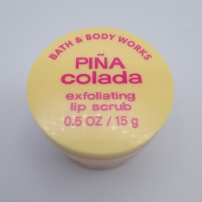 Bath Body Works Pina Colada Exfoliating Lip Scrub Full Sz New Sealed 0.5 OZ  15g