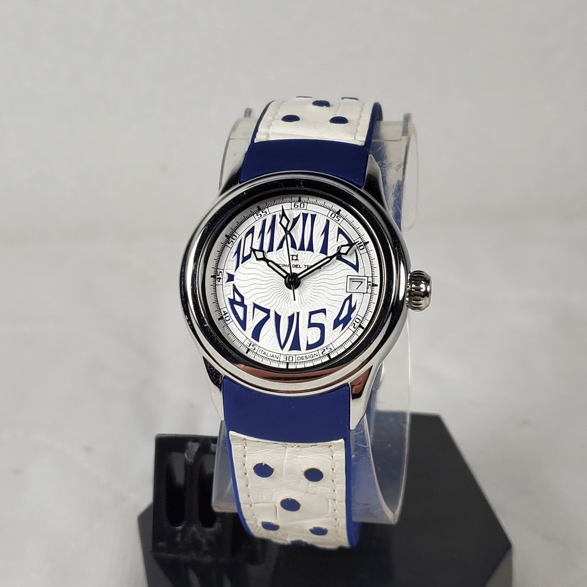 OFFICINA DEL TEMPO ITALIAN DESIGN 316L DATE BLUE MEN display picture 1