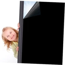 out Window Film - Static Cling Film for Inside Windows, 35.4 x 157.5 Inch Black