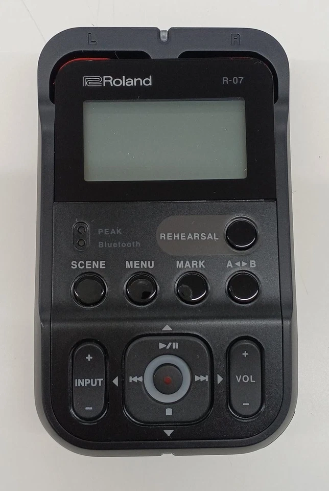 Roland R-07 Linear PCM Recorder IC Recorder Hi-Res 24bit/96kHz microSD usato - Immagine 2 di 4