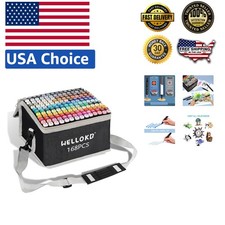 Ultimate 168-Color Alcohol Marker Set for Kids  Adults - Perfect for Every Art