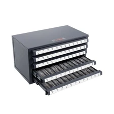 Tap Dispenser Cabinet, Five-Drawer Tap Organizer Cabinet For #2-56-#12-28 Steel 