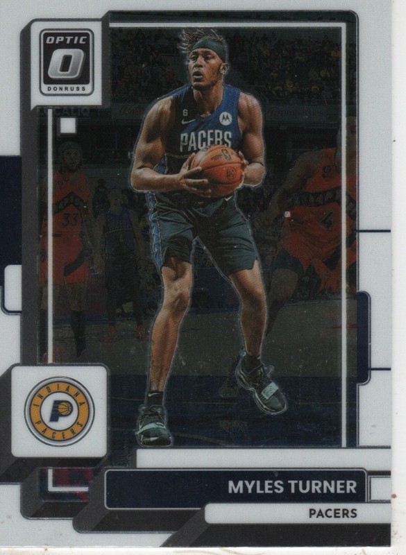 Myles Turner 2022-23 Panini Donruss Optic Basketball #89 Indiana Pacers Sports 