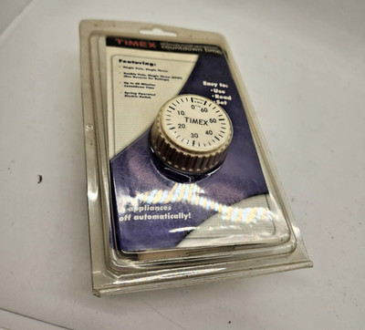 Timex 60 Minute In-Wall Spring Wound Countdown Timer Mechanical Switch VTG retro