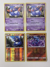 x4 Lot: Croagunk & Toxicroak Vintage Supreme Victors 2009 Pokémon Cards NM