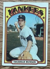 THURMAN MUNSON 1972 TOPPS #441 F-VG YANKEES CATCHER!