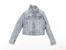 Moto Damenjacke blau Größe 10 geknöpft