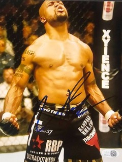 RAMPAGE JACKSON Signed UFC 8x10 Photo MMA Champion Autograph JSA COA Cert Metal