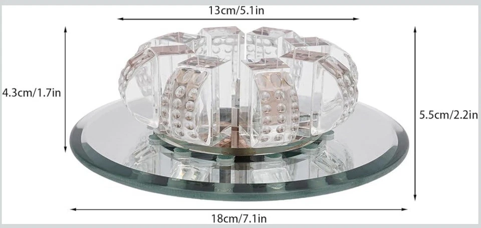 "Lámpara de techo de cristal de 7,1"" W con luz de montaje empotrado LED ajustable de temperatura de color" Foto 2 de 4